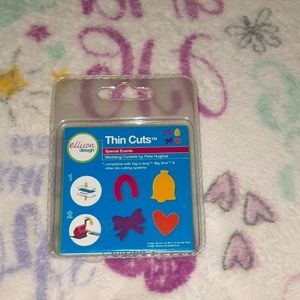 Ellison sizzix thin cuts wedding confetti